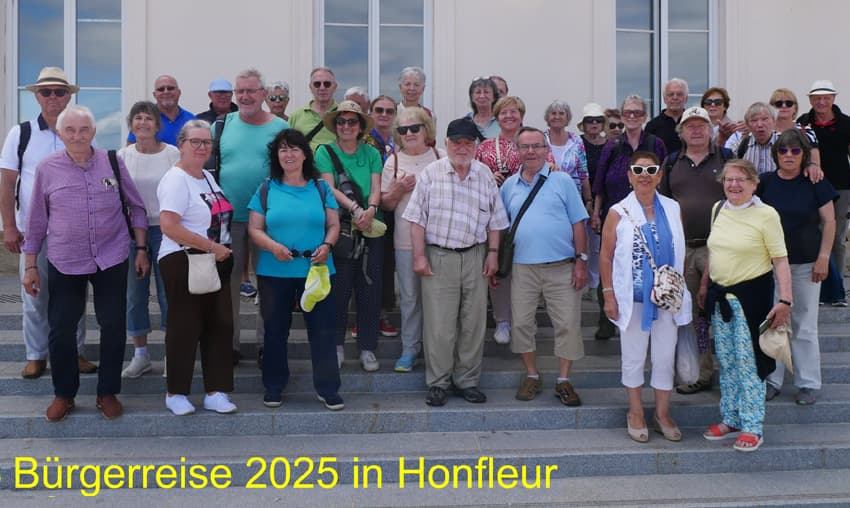 Bürgerreise 2025 Gruppe in Honfleur