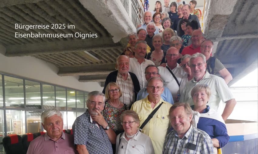 Bürgerreise 2025 im Eisenbahnmuseum Oignies