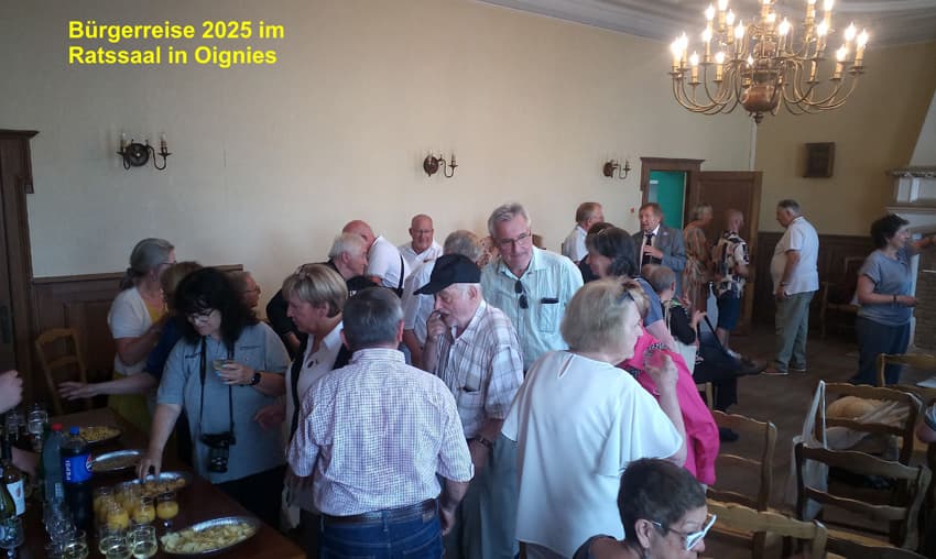 Bürgerreise 2025 Sektempfang